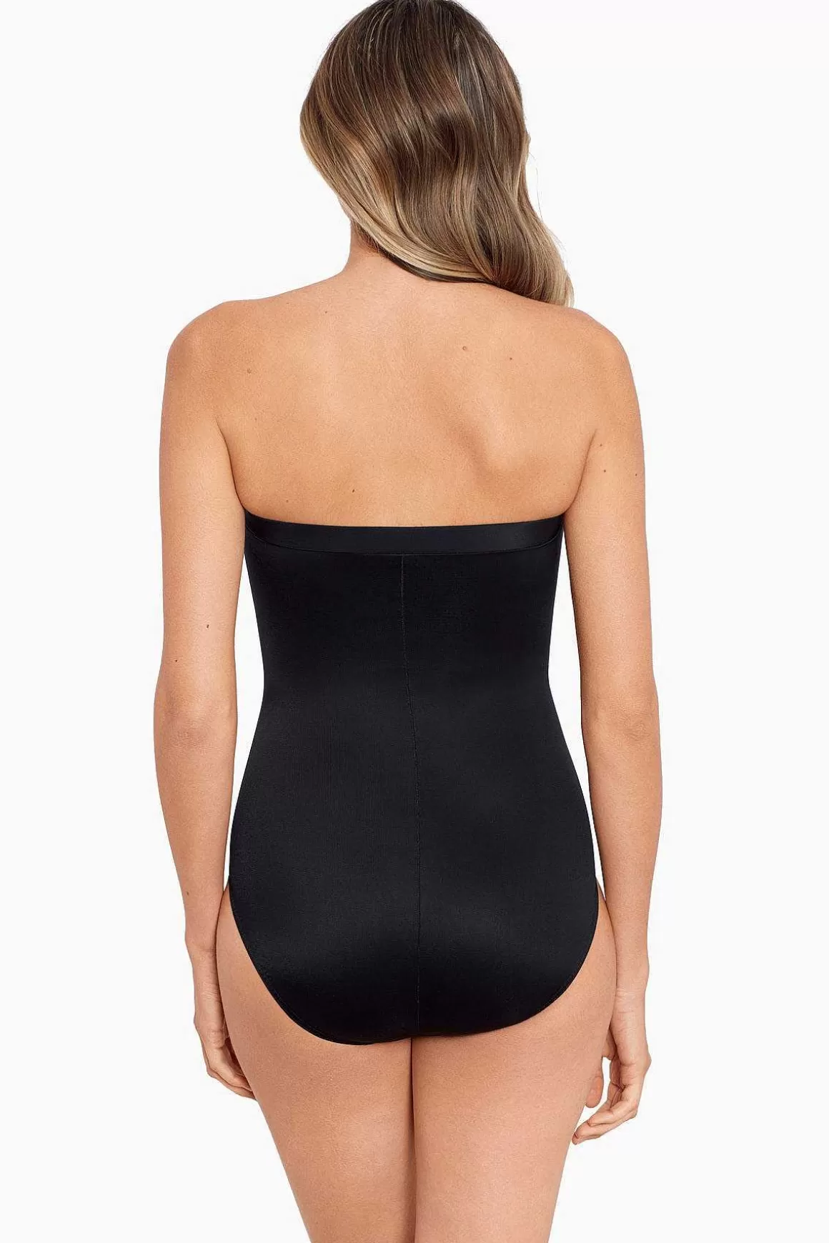 Miraclesuit Een Stuk<Lang Torso Avanti Bandeau Badpak Uit Een Stuk Zwart