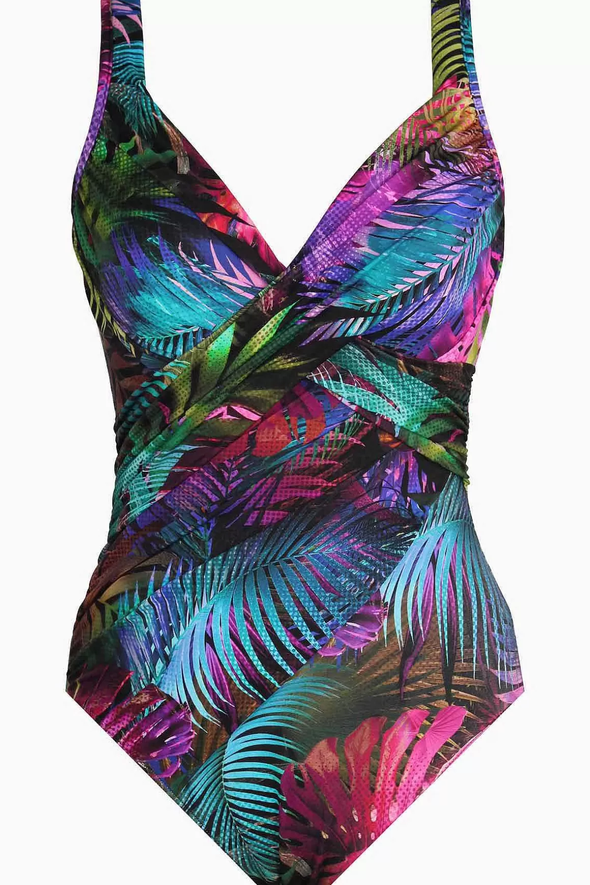 Miraclesuit Een Stuk<Pixel Palmas Revele Eendelig Badpak Zwart/Multi