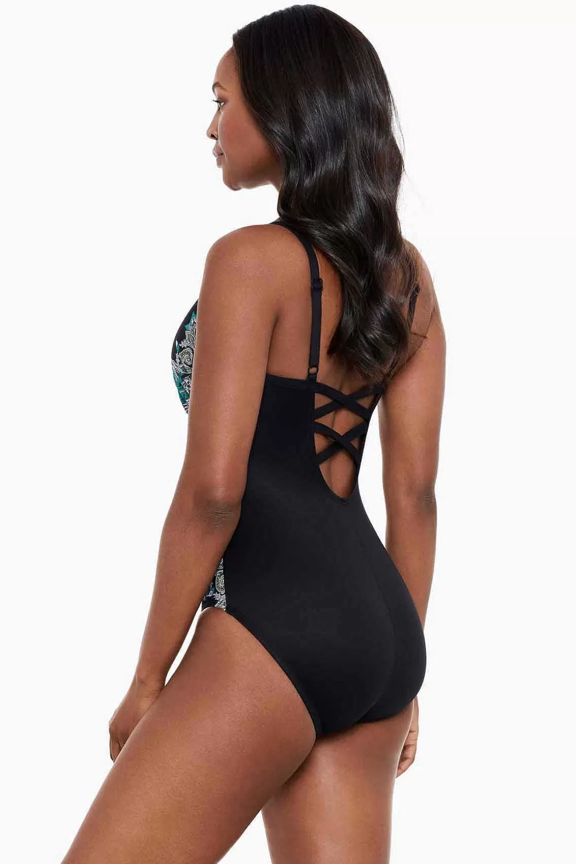 Miraclesuit Een Stuk<Precioso Temptation Eendelig Badpak Dd-Cup Zwart/Multi